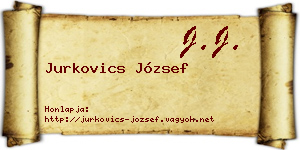 Jurkovics József névjegykártya