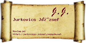 Jurkovics József névjegykártya